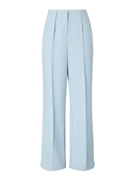 YAS Plisované nohavice 'YASREEMAJ'  svetlomodrá
