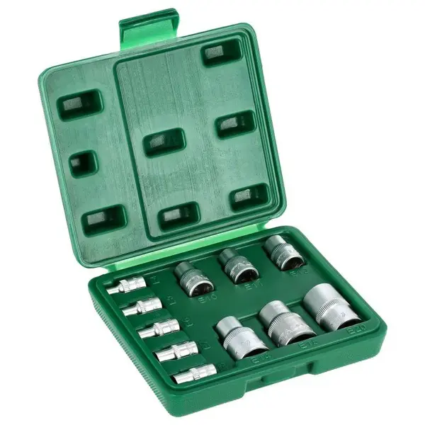 Sada TORX nástavců 1/4, STALCO, set 11 ks