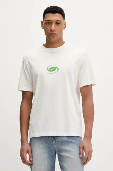 Bavlněné tričko Hugo Blue Nunarix