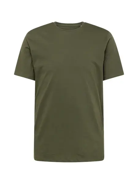 KnowledgeCotton Apparel Tričko  tmavozelená