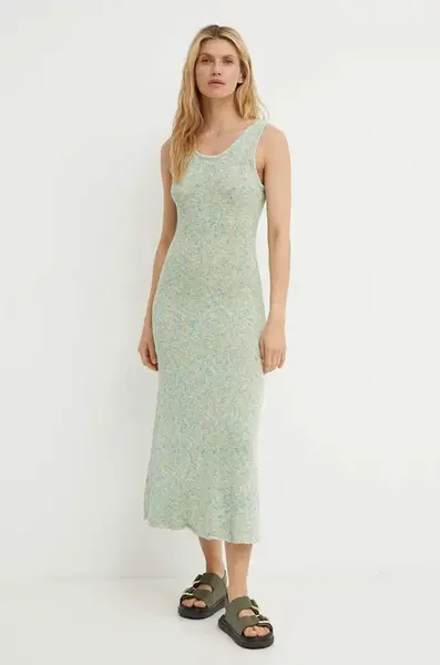 Šaty s příměsí lnu Samsoe Samsoe SAISHA