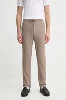 Kalhoty Les Deux pánské, béžová barva, ve střihu chinos, LDM501101