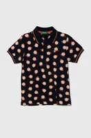 Dětská bavlněná polokošile United Colors of Benetton