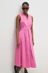 Šaty Answear.LAB růžová barva, midi