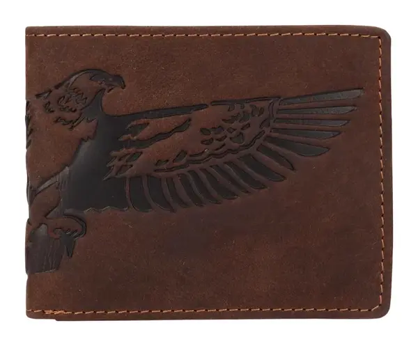 Pánská kožená peněženka Lagen 66-3701 Eagle Brown