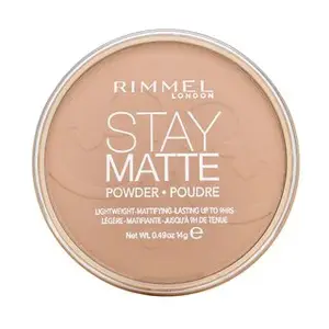 Rimmel London Stay Matte Long Lasting Pressed Powder púder so zmatňujúcim účinkom 005 Silky Beige 14 g