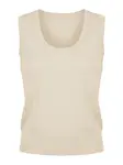 Imily Bela Vyšívaný top  béžová