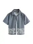 Baker by Ted Baker Košeľa  sivá / biela