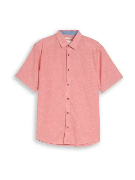 TOM TAILOR Košeľa  lososová / biela