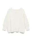 VERO MODA Sveter 'VMNew Nora'  šedobiela