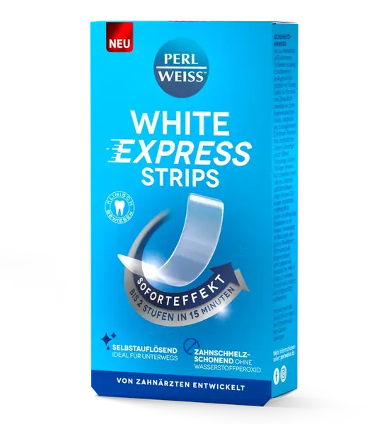 Perl Weiss Bieliace zubné pásiky Express