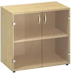 Alfa 500 - Skříň 2M 80 dvířka sklo