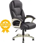 HALMAR Kancelářské křeslo Desmond – černé, ergonomické, 4–6 h denně