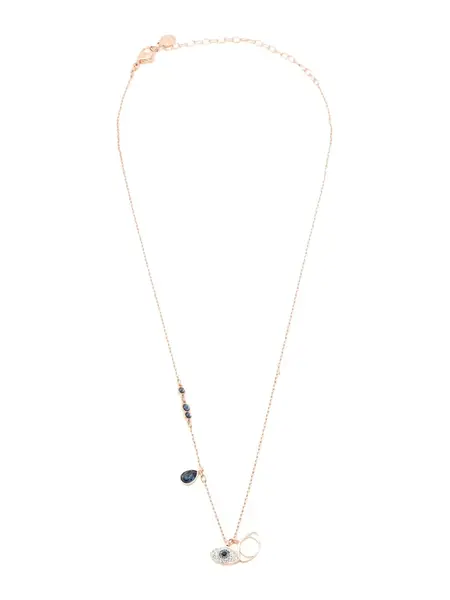 Swarovski Retiazka  námornícka modrá / svetlomodrá / ružové zlato / priehľadná