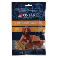 ONTARIO Sušené králičí plátky pro psy 70 g