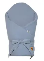 Baby Nellys Mušelínová zavinovačka s výztuží na zavazování, denim