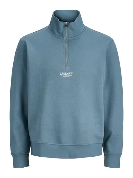 JACK & JONES Mikina 'JJESoho'  opálová / biela