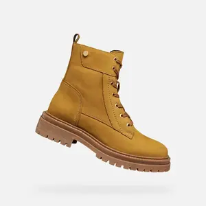 Yellow Women's Ankle Boots Geox Iridea - Ladies
