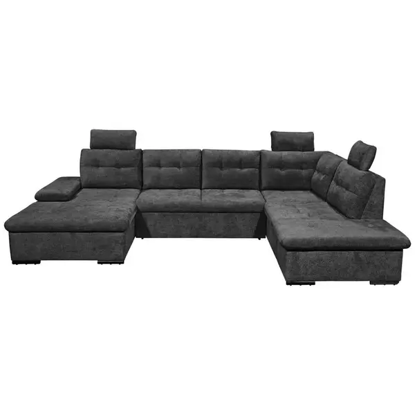 Livetastic SEDACÍ SOUPRAVA, textil, černá