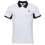 4F POLO SHIRT Pánské polo triko, bílá, velikost