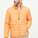 Bunda Fila pánská, oranžová barva, přechodná