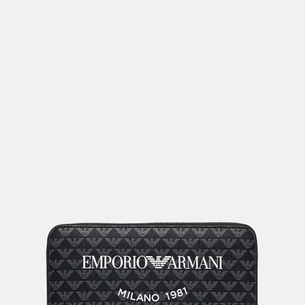 Peněženka Emporio Armani černá barva, Y3H168 YWS0E