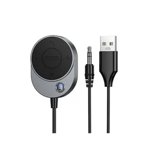 Hoco E150 Bluetooth přijímač s kabelem AUX, šedý
