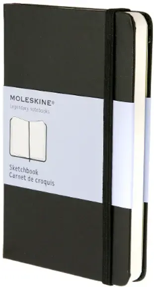 Skicář MOLESKINE tvrdý černý S