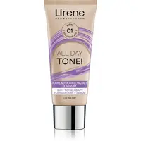 Lirene ALL DAY TONE! hydratačný make-up pre žiarivý vzhľad pleti odtieň 01 Light 30 ml