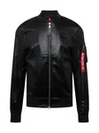 ALPHA INDUSTRIES Prechodná bunda  červená / čierna / biela