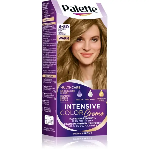 Schwarzkopf Palette Intensive Color Creme permanentní barva na vlasy odstín 8-50 Light Golden Blonde 1 ks