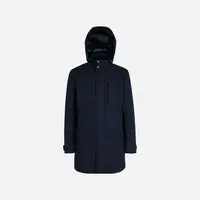 Tmavě modrá pánská parka Geox Aerantis - Pánské