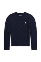 Dětský svetr Polo Ralph Lauren tmavomodrá barva, 313877375008