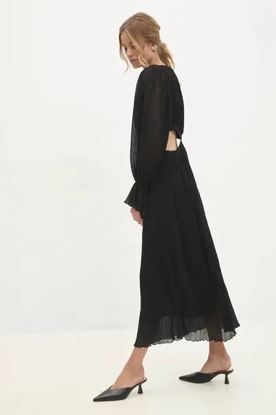 Šaty Answear.LAB černá barva, maxi