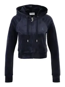 Juicy Couture Petite Tepláková bunda 'MADISON'  tmavomodrá