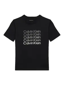 Calvin Klein Jeans Tričko  čierna / biela