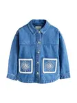 Next Prechodná bunda  modrá denim / biela