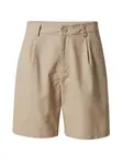 DAN FOX APPAREL Plisované nohavice 'Oskar'  tmavobéžová