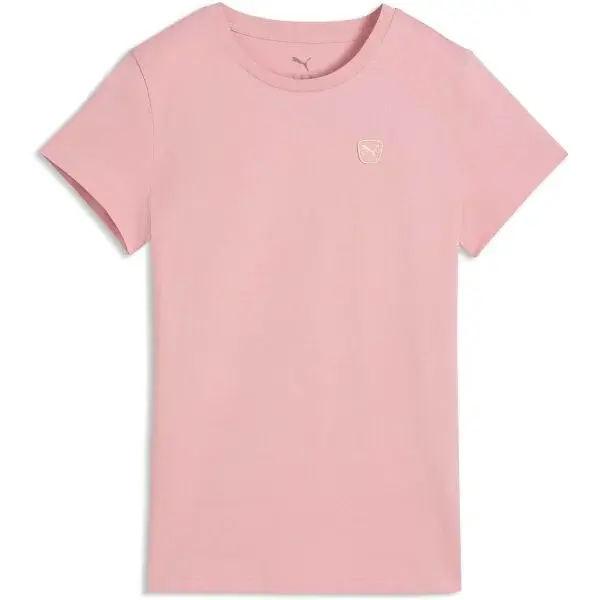 Puma ESSENTIALS ELEVATED TEE W Dámské triko, růžová, velikost