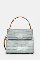 Kožená kabelka Tory Burch Lee Radziwill tyrkysová barva, 162445.400