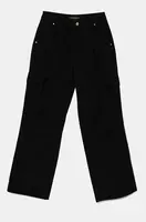 Dětské kalhoty Guess černá barva, hladké, J4BB00 WGSL0