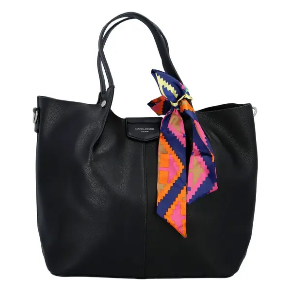 Praktická dámská koženková kabelka Claude černá