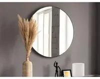 Nástěnné zrcadlo Esra 50 cm, černé