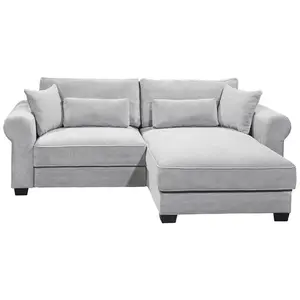 MID.YOU ROHOVÁ SEDAČKA, textil, šedá