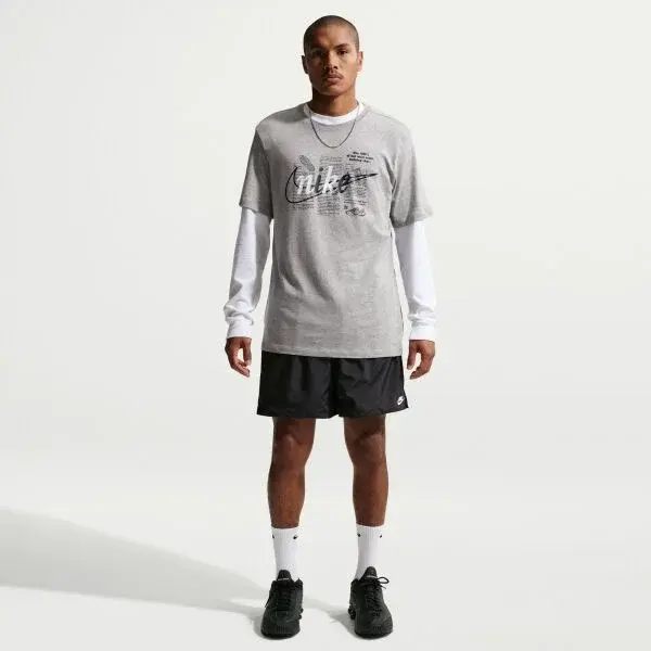 Nike U NSW TEE STD CELEBRATE BRND Pánské triko, šedá, velikost XXL
