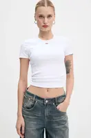 Tričko Diesel T-ELE-LONG-D bílá barva, A14961.0EJAI