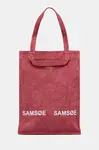 Bavlněná kabelka Samsoe Samsoe SALUCCA růžová barva, U24300002