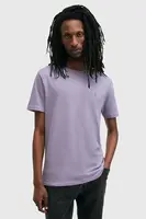 Bavlněné tričko AllSaints BRACE fialová barva, M030JB