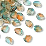 50Pcs Transparent Spray Paint Glass Beads