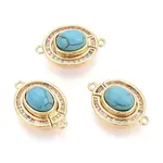 Brass Pave Clear Cubic Zirconia Magnetic Clasps